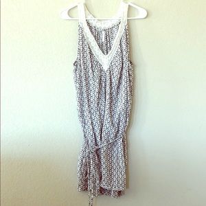Crochet neck swim cover-up